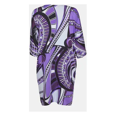 Emilio Pucci Purple Printed Silk Mini Dress