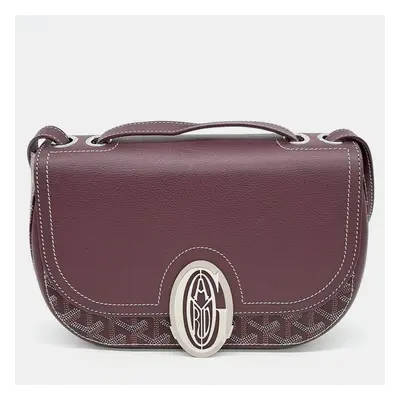 Goyard Bordeaux Goyardine Leather Crossbody Bag