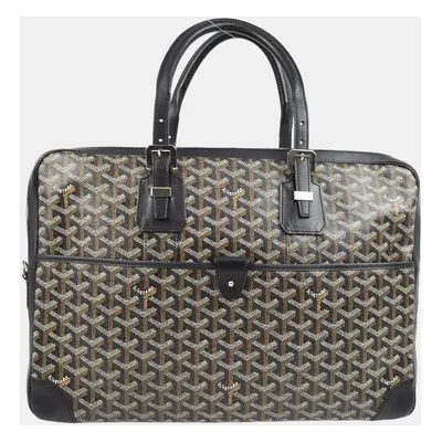 Goyard Black GM Briefcase Stainless Steel Handbag