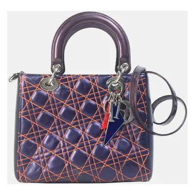 Dior purple Orange Cannage Quilted bag