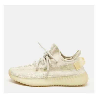 Yeezy x Adidas Off White Knit Fabric Boost V2 Light Sneakers Size