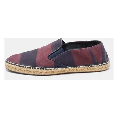 Burberry Two Tone Canvas Hodgeson Slip On Espadrilles Size