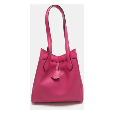 Fendi Fuchsia Leather Origami Tote