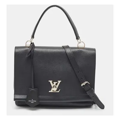 Louis Vuitton Black Leather Lockme II Bag