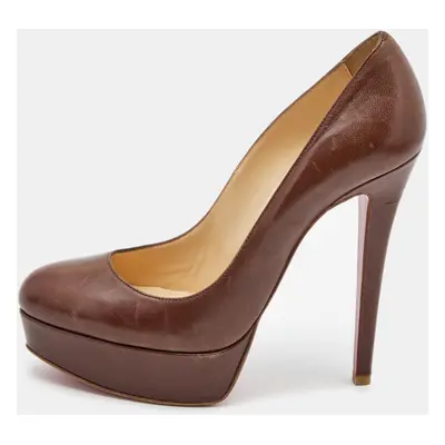 Christian Louboutin Brown Leather Bianca Pumps Size