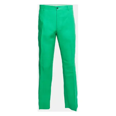 Ralph Lauren Purple Label Green Linen Trousers