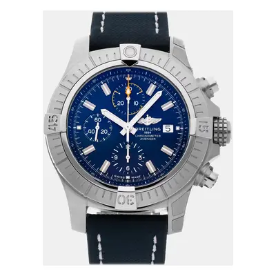 Breitling Blue Stainless Steel Avenger A13317101C1X2 Automatic Men's Wristwatch mm