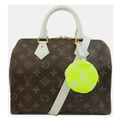 Louis Vuitton Brown Monogram Canvas Match Speedy Bandouliere Satchel