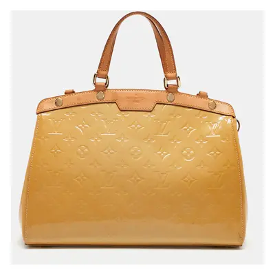 Louis Vuitton Citrine Monogram Vernis Brea MM Bag