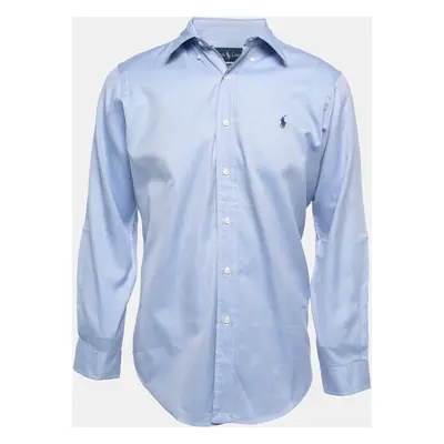 Polo Ralph Lauren Blue Cotton Button Down Classic Fit Full Sleeve Shirt