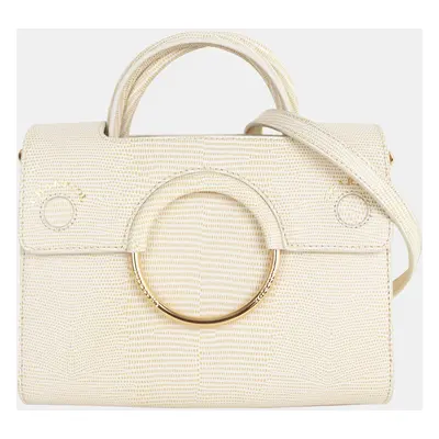 Charriol Beige Leather Chameleon Handbag