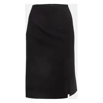 Armani Collezioni Black Crepe Formal Pencil Skirt