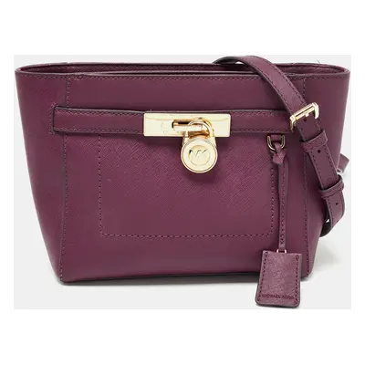 MICHAEL Michael Kors Burgundy Leather Hamilton Crossbody Bag