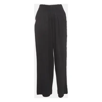 Chloe Black Crepe Pleated Trousers