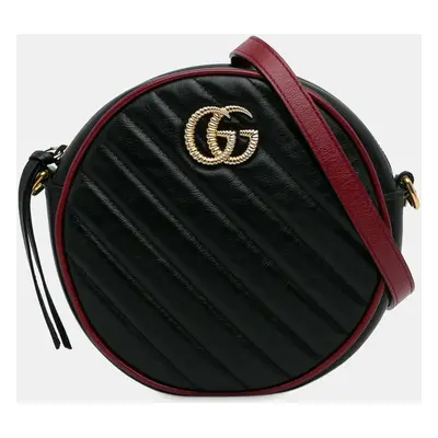 Gucci Mini Torchon GG Marmont Round Crossbody Bag