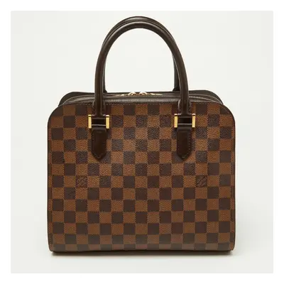 Louis Vuitton Damier Ebene Canvas and Leather Triana Bag