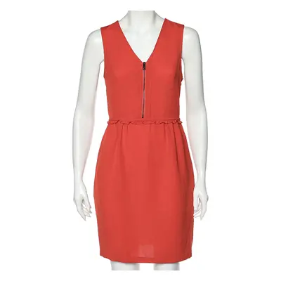 Burberry Brit Dark Orange Sleeveless Mini Dress