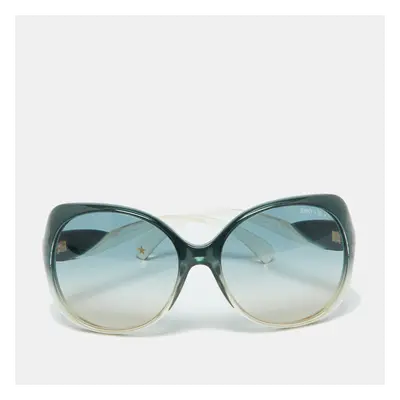 Jimmy Choo Green/Green Gradient Dahlia/S Oversized Sunglasses