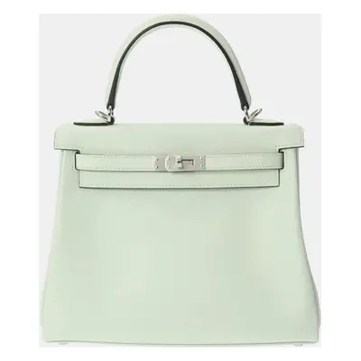 Hermes Vert Fizz Swift Leather Kelly Tote Bag