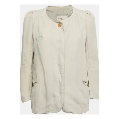 Isabel Marant Etoile Beige Cotton Button Front Jacket