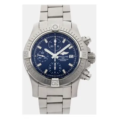 Breitling Blue Stainless Steel Avenger A13385101C1A1 Automatic Men's Wristwatch mm