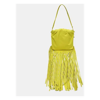 Bottega Veneta Yellow Nappa The Fringe Shoulder Bag