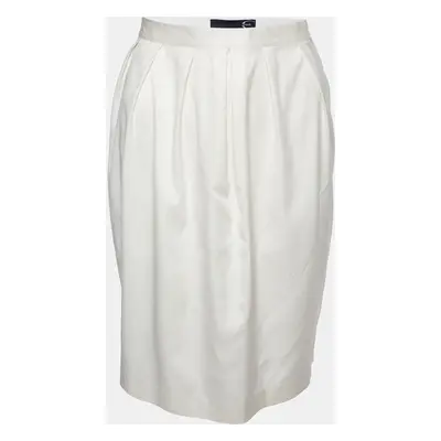 Just Cavalli Beige Pleated Mini Skirt