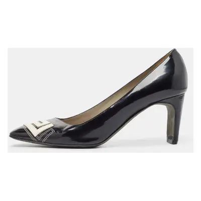 Versace Black Patent Leather Pumps Size