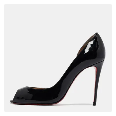 Christian Louboutin Black Patent Leather Demi You Pumps Size 38.5