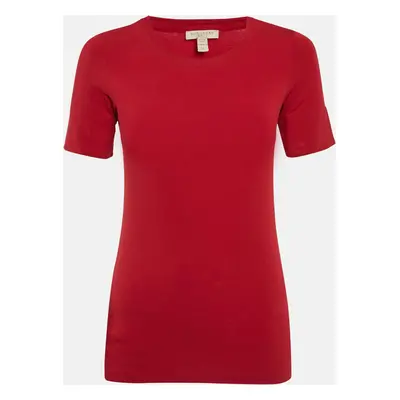 Burberry Brit Red Jersey Crewneck T-Shirt