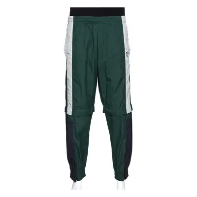 Vetements Green & Black Convertible Zip Off Track Pants