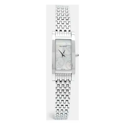 Balmain White Mother Of Pearl Stainless Steel Miss Balmain