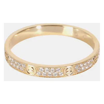 Cartier 18k Rose Gold Love Band 0.19 CTW