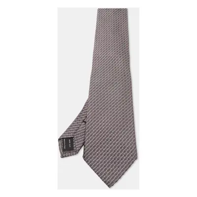 Tom Ford Grey Jacquard Silk Traditional Tie