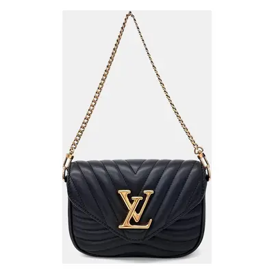 Louis Vuitton Black Leather New Wave Multi Pochette Shoulder Bag