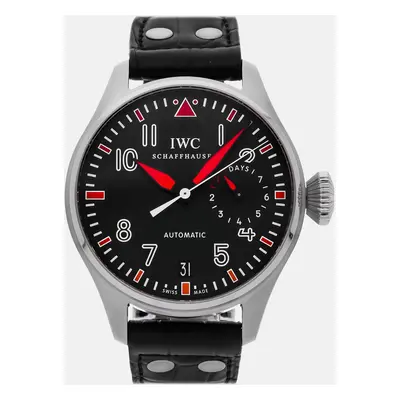 IWC Black Stainless Steel Big Pilot's IW5004-33 Automatic Men's Wristwatch mm