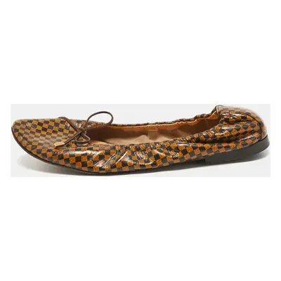 Louis Vuitton Brown Coated Canvas, Ballet Flats Size