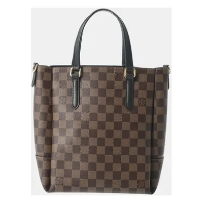 Louis Vuitton Brown Canvas Damier Belmont Nv Bb Handbag