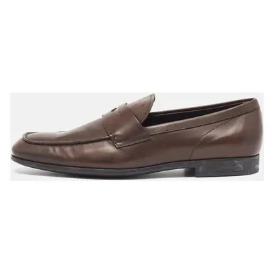 Tod's Brown Leather Penny Loafers Size 45.5