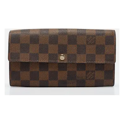 Louis Vuitton Damier Ebene Canvas Sarah Wallet