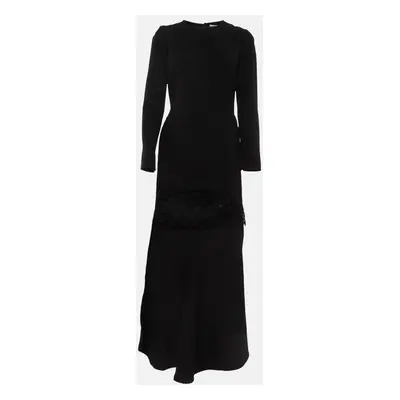 Stella McCartney Black Candy Lace Trim Cotton High Low Dress