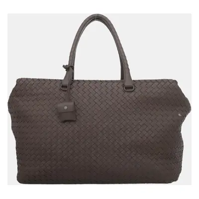 Bottega Veneta Brown Intrecciato Nappa Large Brick Bag