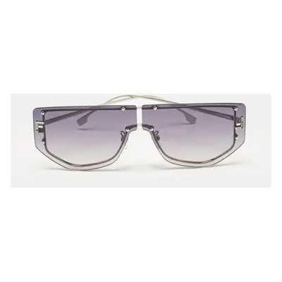 Fendi Grey Gradient FF40096U Fendi First Crystals Shield Sunglasses