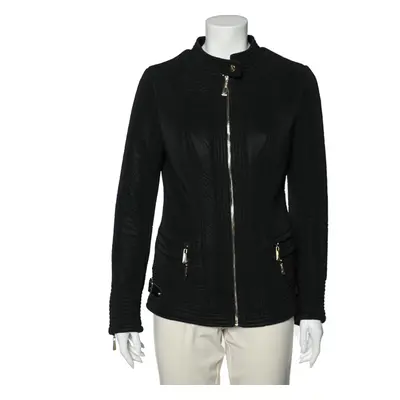 Just Cavalli Black Synthetic Quilted Jacket