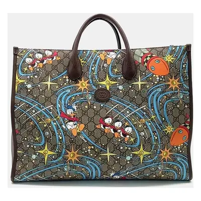 Gucci Multicolor GG Canvas Donald Duck Tote Bag