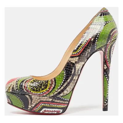 Christian Louboutin Multicolor Python Bianca Pumps Size