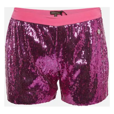 Roberto Cavalli Pink Sequin Shorts