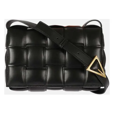 Bottega Veneta Black Padded Cassette Shoulder Bag