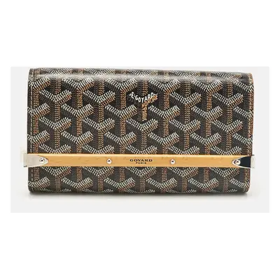 Goyard Brown Goyardine Coated Canvas and Leather Mini Monte Carlo Case