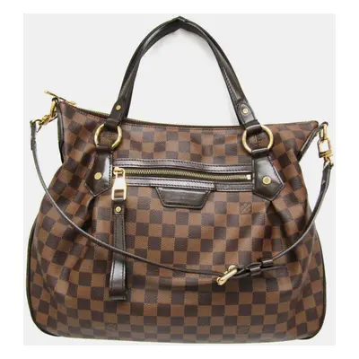 Louis Vuitton Damier Evora MM Ebene Shoulder Bag